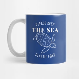 Please Keep the Sea Plastic Free - Turtle Mug